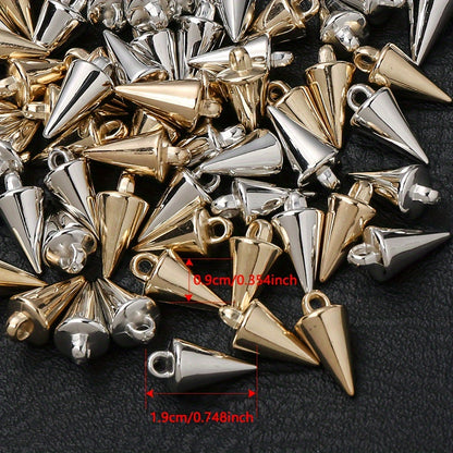 Gold & Silver CCB Plastic Pendants