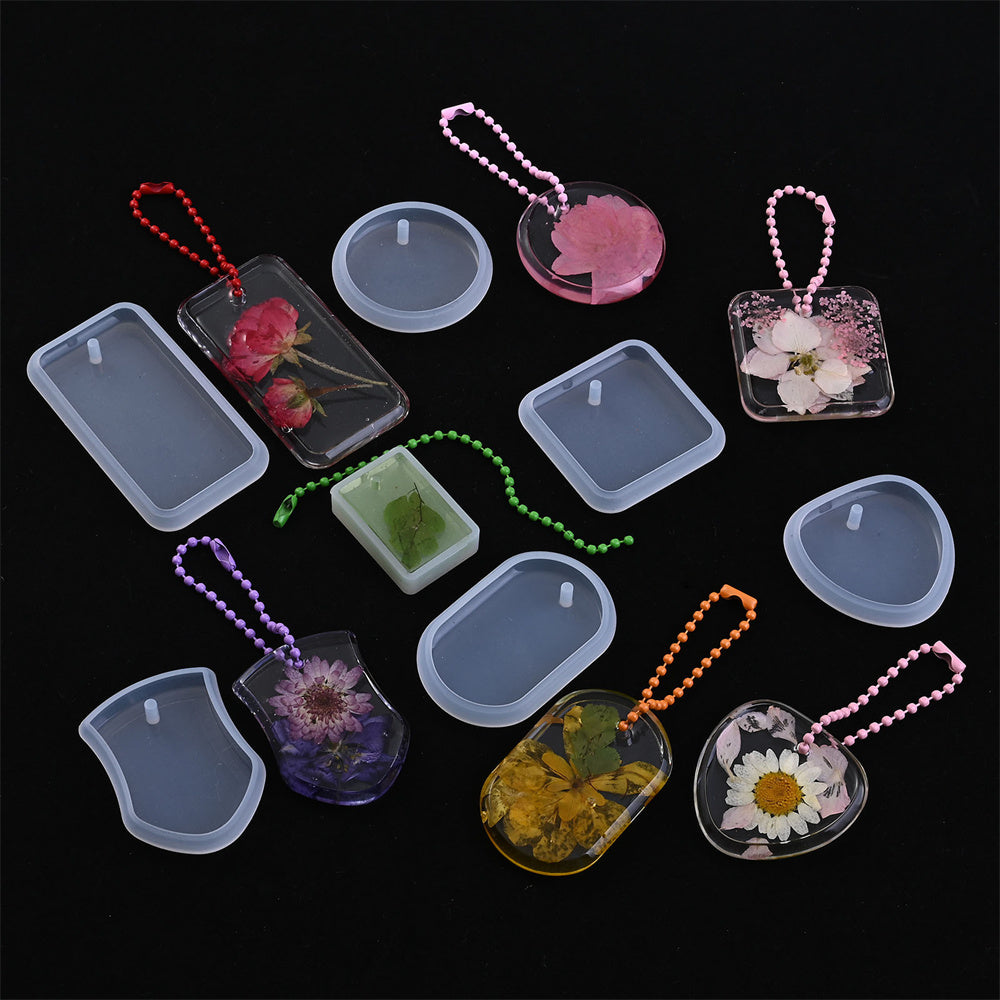 Transparent Silicone Pendant and Keychain Molds