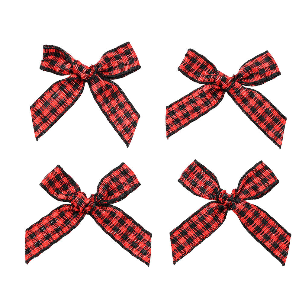 Christmas Plaid Bow Embellishments