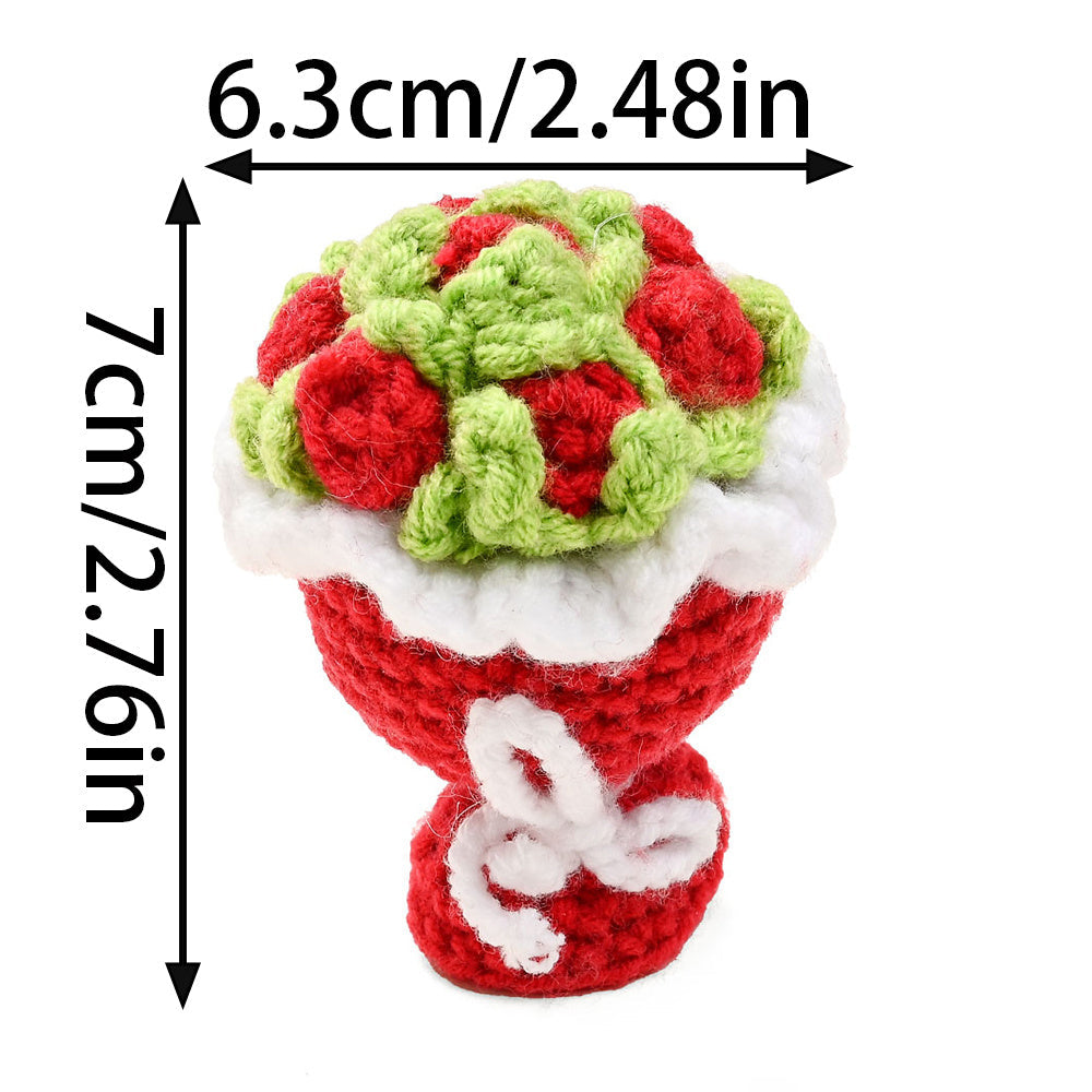 1/3-Piece Stuffed Plant Flower Charms