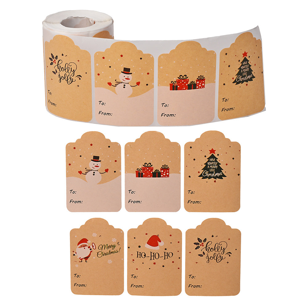 Merry Christmas Seal Label Stickers