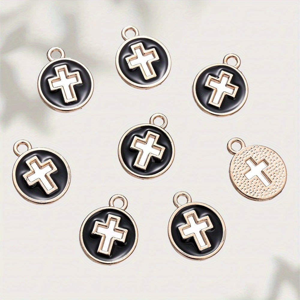 Enamel Cross Pendant Charms