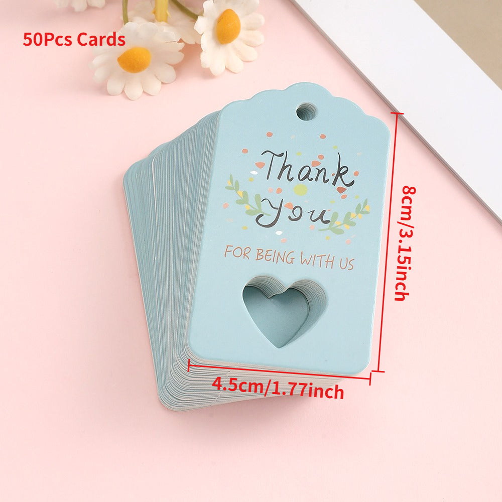 Keychain and Jewelry OPP Packaging Card Set