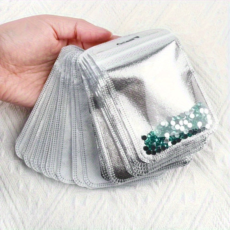 8.5x13 cm Silver Ziplock Jewelry Storage Bags