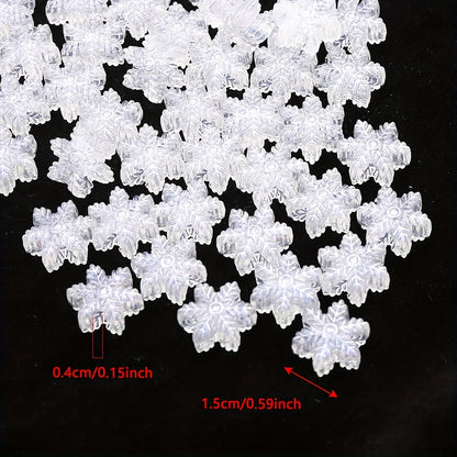 Ice Snowflake Acrylic Beads