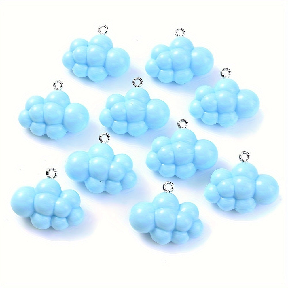 Solid Color Cloud Resin Charms