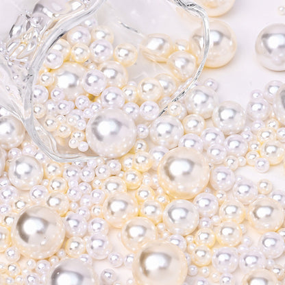 3300pcs 4-20mm Mix Size Aritificial Pearl Beads Bulk (no Hole) Acrylic