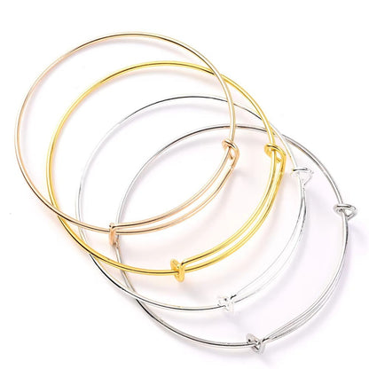 Adjustable Alloy Bangle Bracelets
