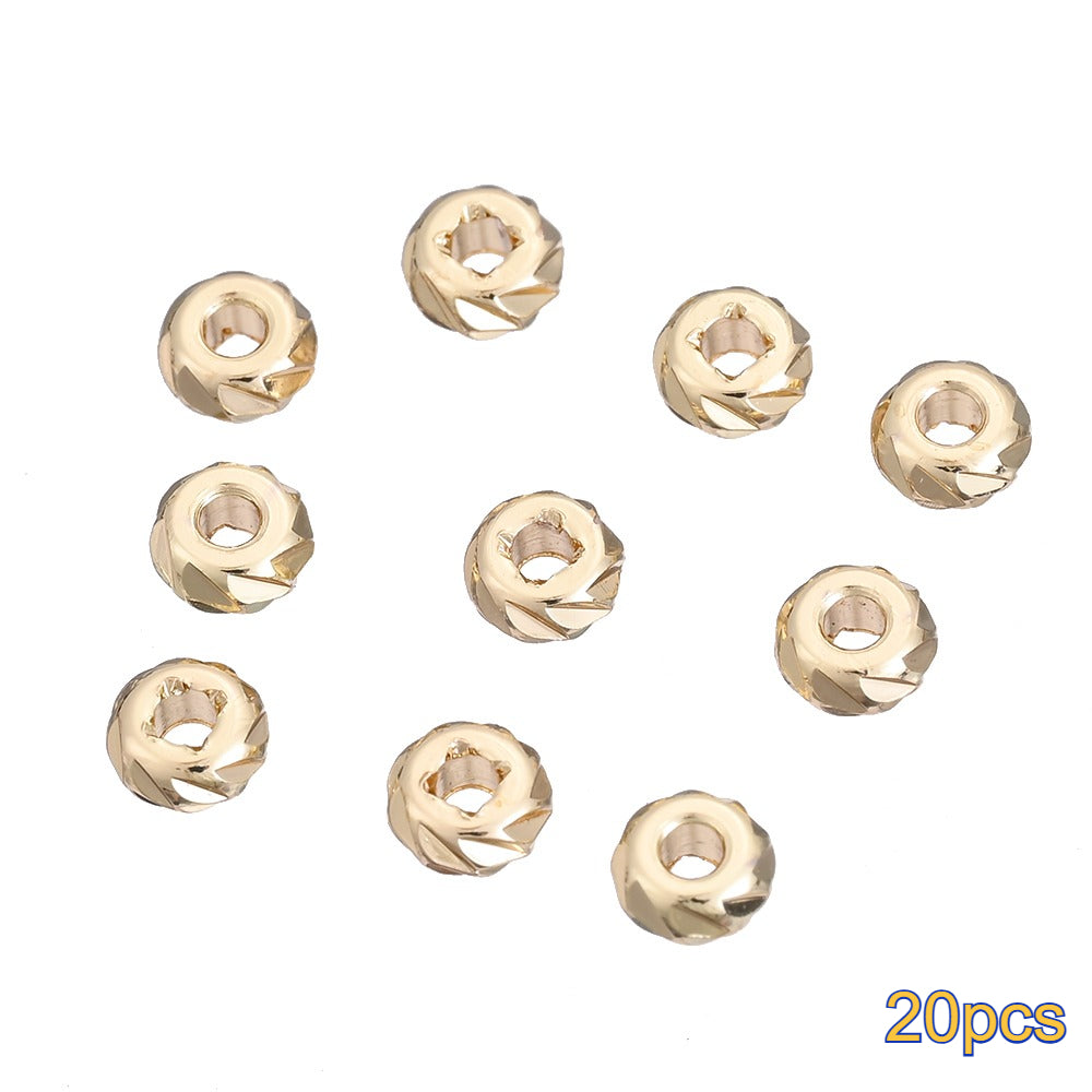 20PCS Gold Alloy Multi-Shape Spacer Bead Set