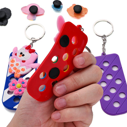 Soft Rubber Hole Keychain Charms