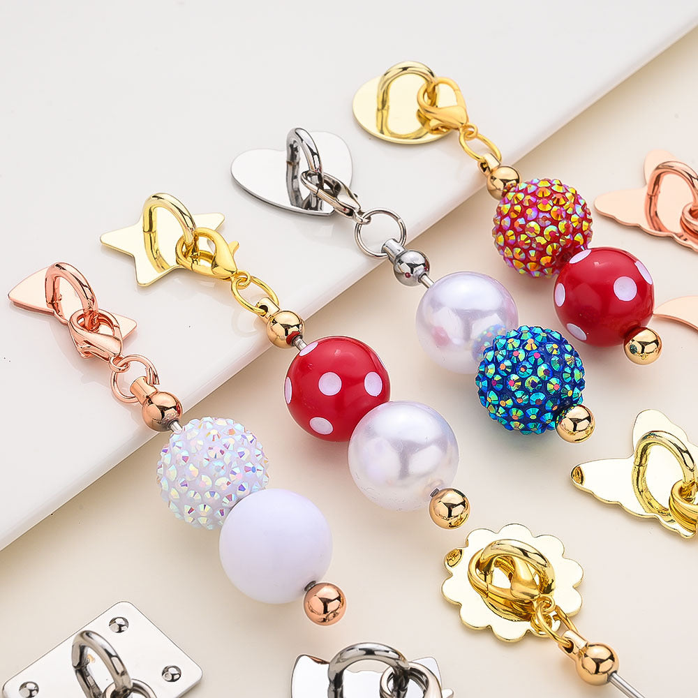 DIY Keychain Making Kit with Flatback Charms