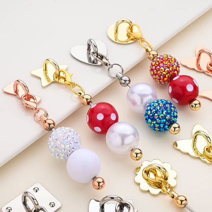 DIY Keychain Making Kit with Flatback Charms