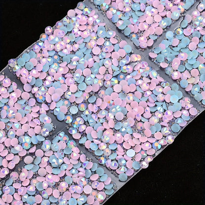12PCS 4×3cm Self-Adhesive Resin Rhinestone Embellishment Strips