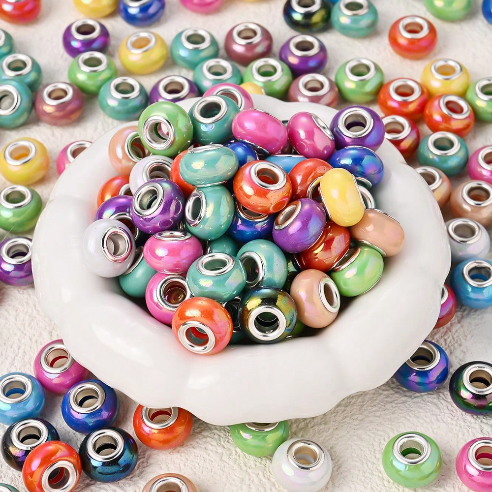 European Style Acrylic Large Hole Beads
