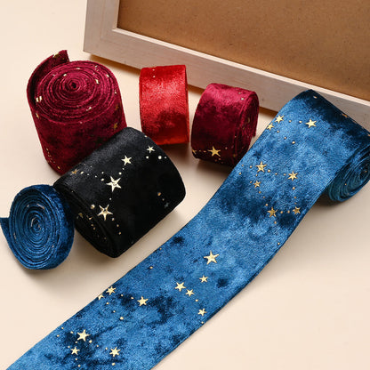 Double Velvet Star Ribbon
