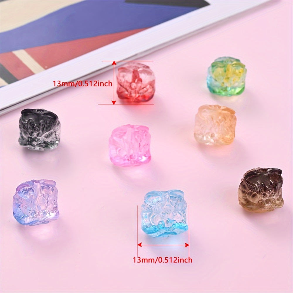 Multi Color Lion Head Acrylic Beads