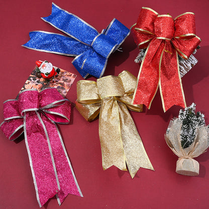 Colorful Glitter Christmas Ribbon Bows