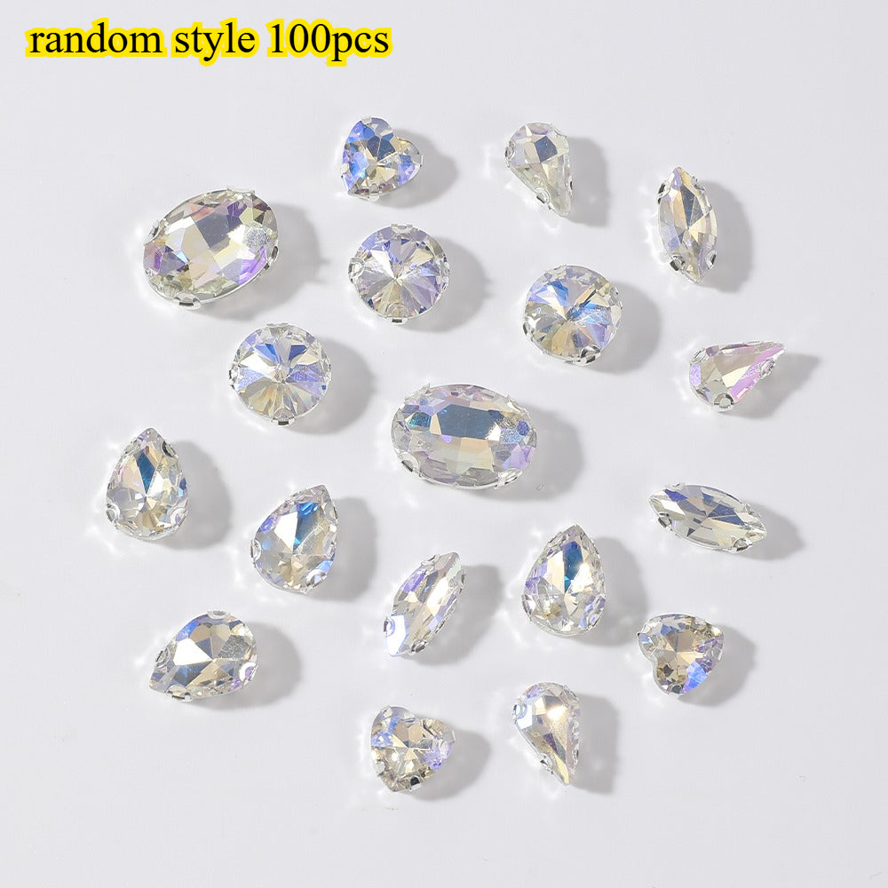 Glass Claw Rhinestones Patches