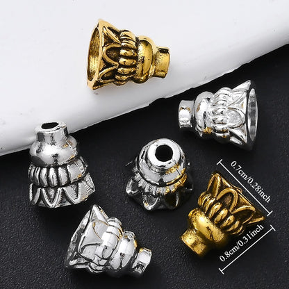 Tibetan Silver Alloy Flower Bead Caps