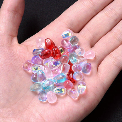 10PCS AB Water Drop Crystal-Style Bead Set