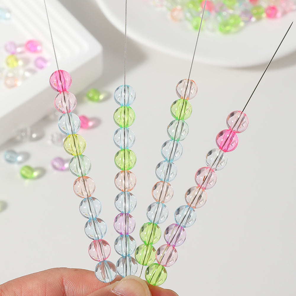 Transparent Round Acrylic Beads