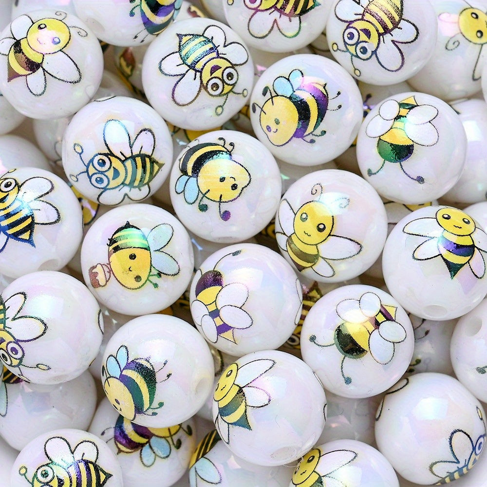 Bee Acrylic Beads
