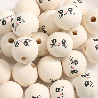Expression Wooden Spacer Beads