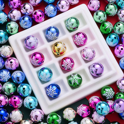 Christmas Snowflake Acrylic Beads