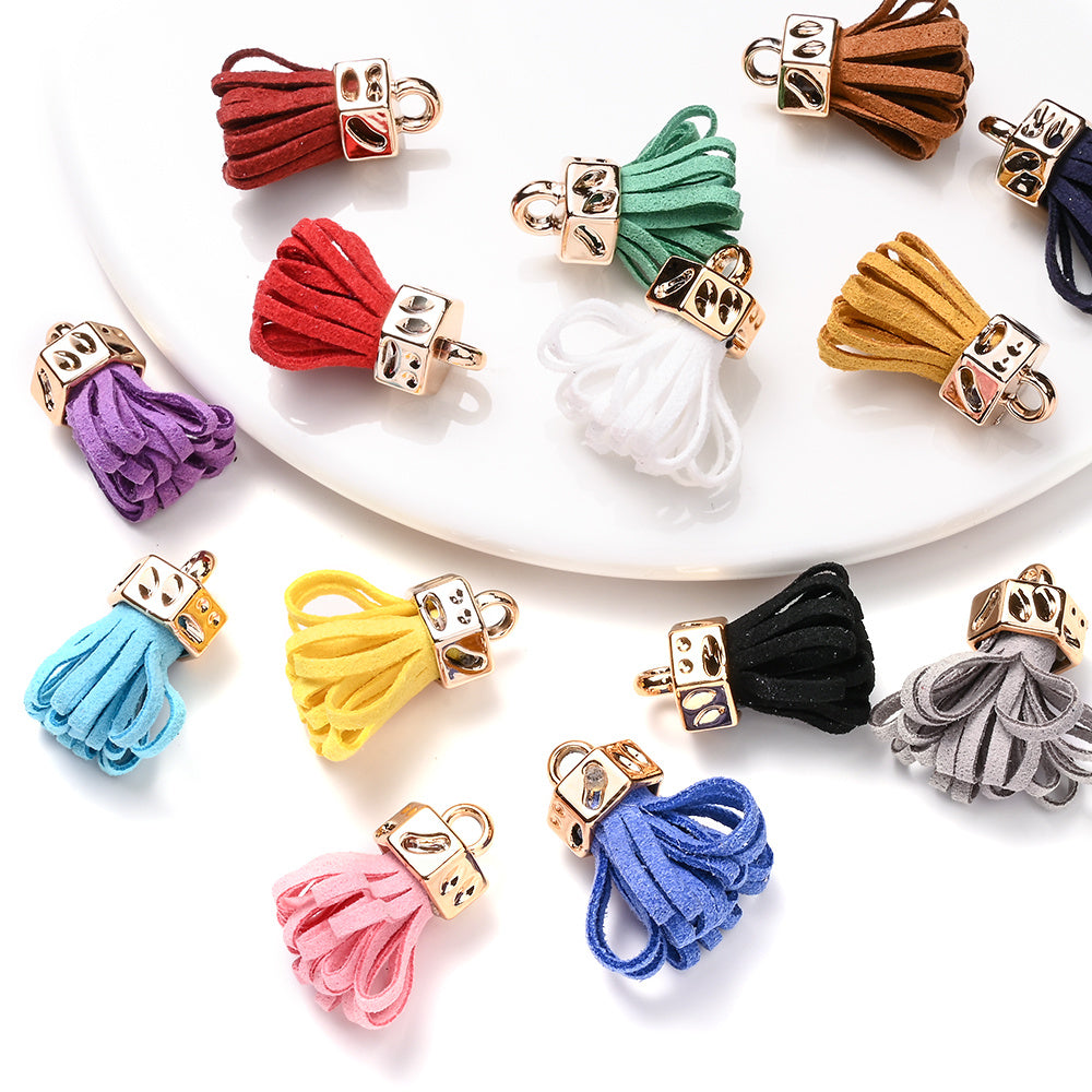 Fashion Mini Colorful Fringe with Golden Cap
