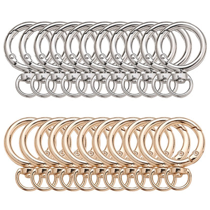 Round Circle Buckle Keychain Hooks