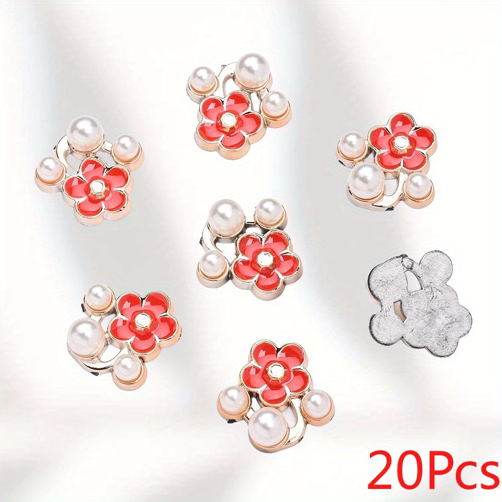 Five-Petal Flower Flatback Beads