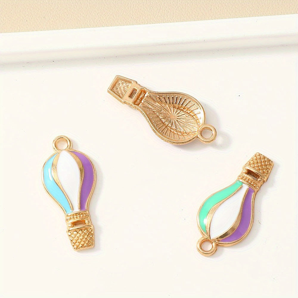 Hot Air Balloon Drip Pendant Charms