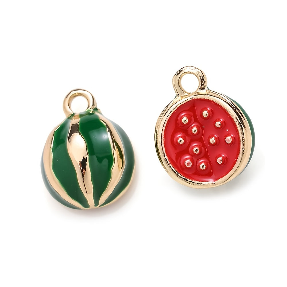 2PCS Fruit Series Alloy Pendant Set