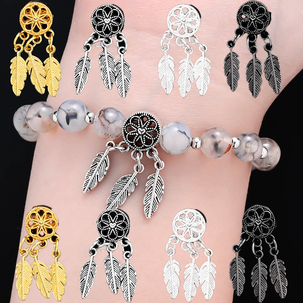 Dream Catcher Alloy Large Hole Beads