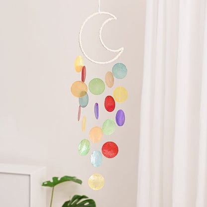 10-Piece Round Ocean Stone Pendants