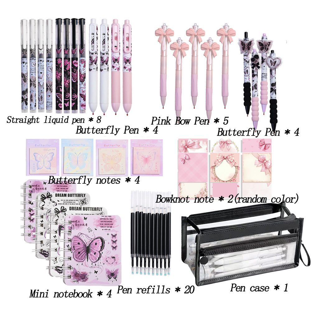 Butterfly Theme Writing Supplies Set