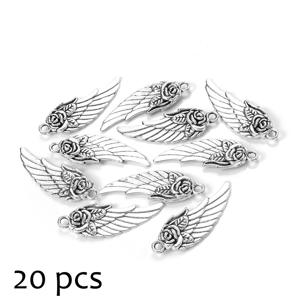 Vintage Alloy Wing Pendants