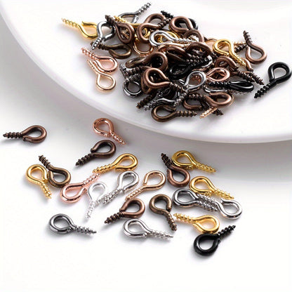 600-Piece Multicolor Screw Eye Pins