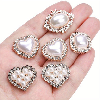Acrylic Imitation Pearl Rhinestone Flatback Bead Set