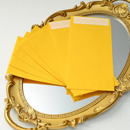12/24-Piece Yellow Self-Sealing Kraft Paper Envelopes