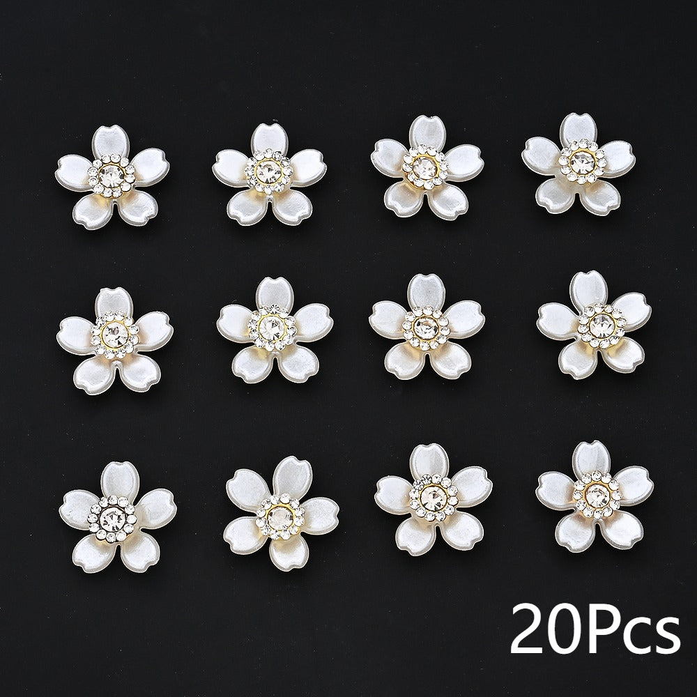 Five-Petal Flower Acrylic Bead Patches