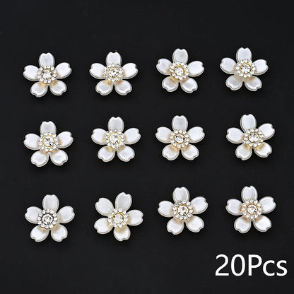 Five-Petal Flower Acrylic Bead Patches