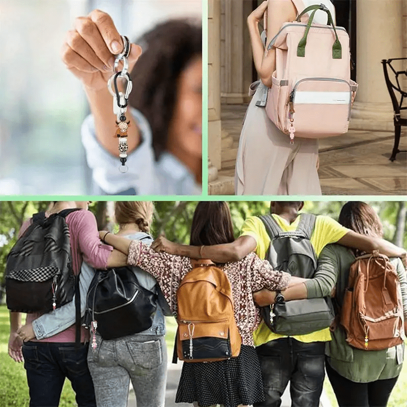 D-Shaped Beadable Keychain Kits