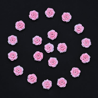 Gradient Resin Camellia Spacer Beads