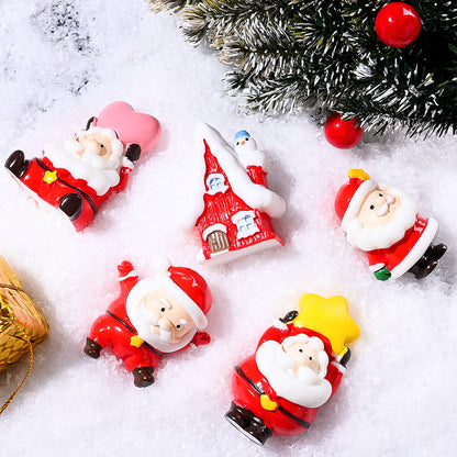 Resin Santa Claus Ornament Set