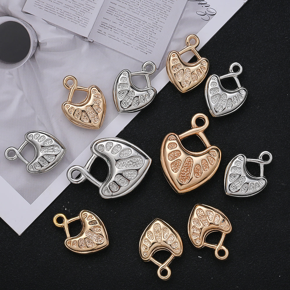 10/20PCS CCB Peach Heart Pendant Set