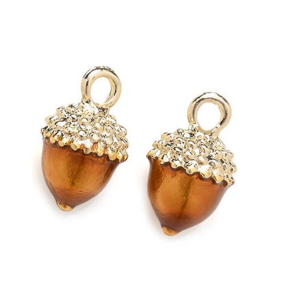 2PCS Fruit Series Alloy Pendant Set
