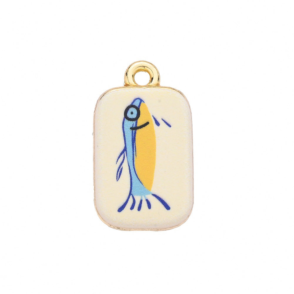 1-Piece Vintage Gold Animal & Nature Charm Pendant
