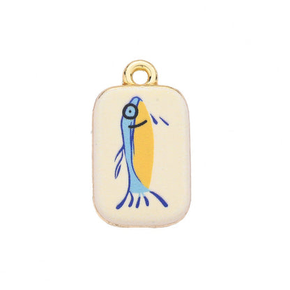 1-Piece Vintage Gold Animal & Nature Charm Pendant