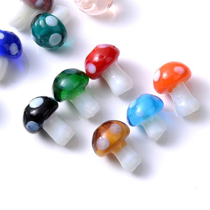 Mushroom Glass Beads